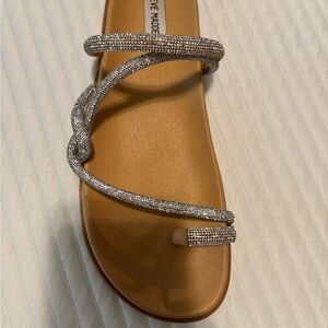 Steve Madden Silver Strappy Sandals